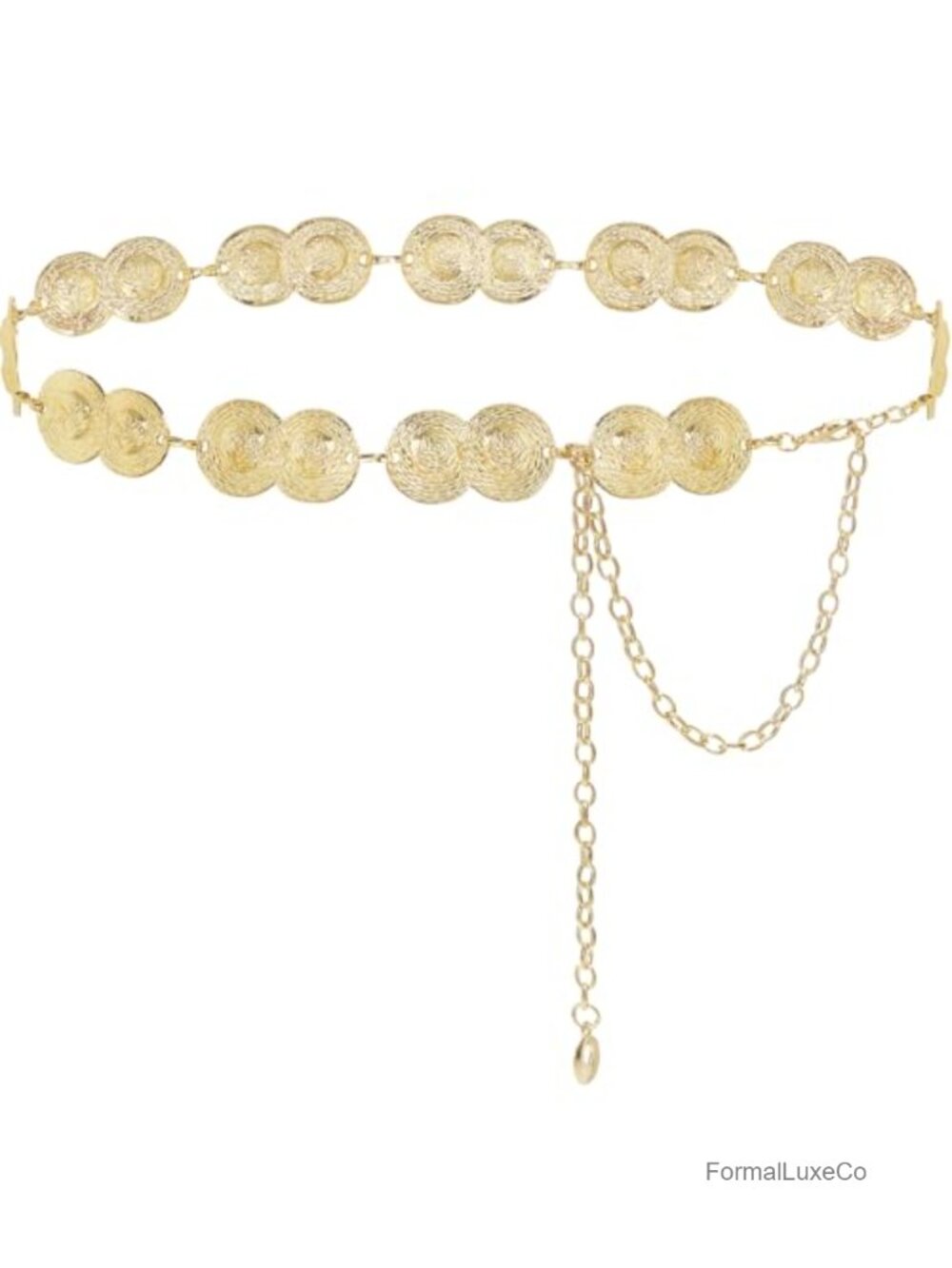Adjustable Metal Waist Chain Belt for Women Dresses Festival Boho Accessory